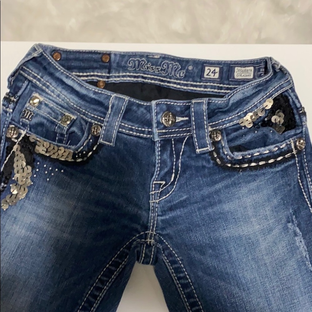 Size 24 Straight leg Miss Me Jean